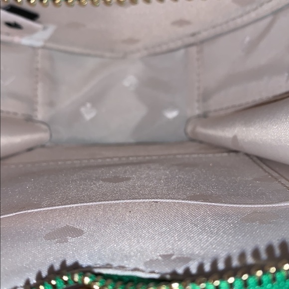 Kate spade love shack mini heart chain crossbody green bean Tik tok nwt pride - Picture 2 of 5